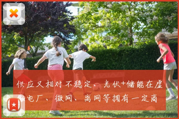 供应又相对不稳定、光伏+储能在虚拟电厂、微网、离网等拥有一定商业机会